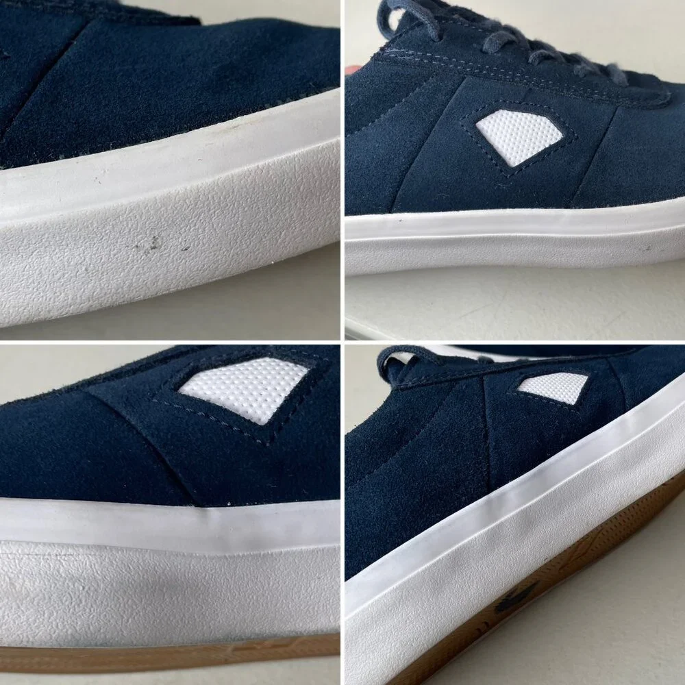 Diamond Supply Co Icon Two Tone Navy Suede Shoes Size 8.5